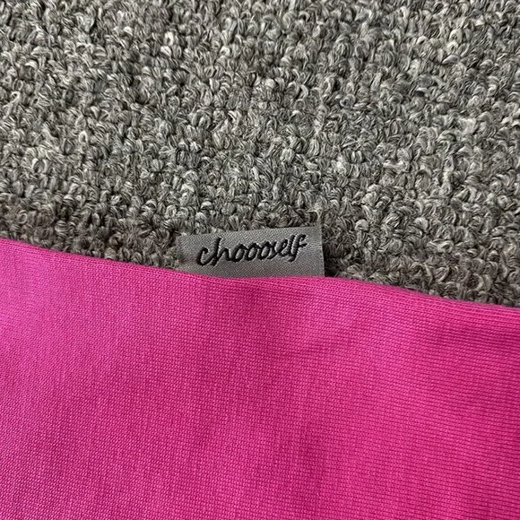 CHOOOSELF Casual Simple Letter Pink T Shirt